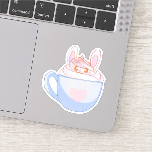 Sticker Latte de lapin avec cannelle