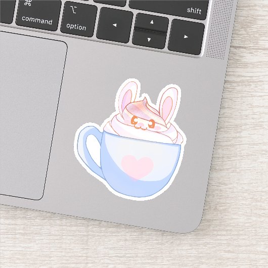 Sticker Latte de lapin avec cannelle (Détail)