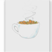 Sticker Latte de patchs citrouille (Devant)