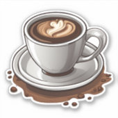 Sticker Latte Love Waterproof (Devant)