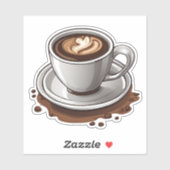 Sticker Latte Love Waterproof (Feuille)