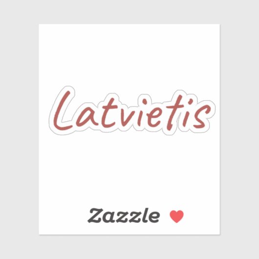 Sticker Latvietis (Feuille)