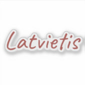 Sticker Latvietis (Devant)