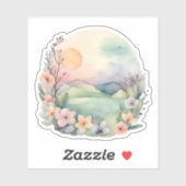 Sticker L'aube en fleurs (Feuille)