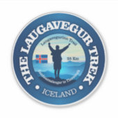 Sticker Laugavegur Trek (randonnée) (Devant)