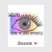 Sticker "L'autisme - voir le monde différemment" Vinyl (Feuille)