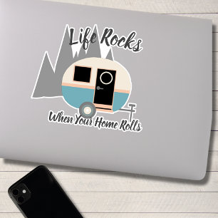 Sticker L'autocollant Caravan Camper Rocks Life