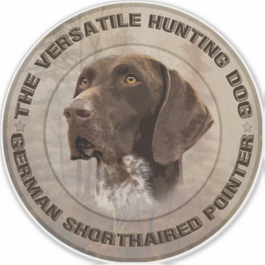 Sticker L'autocollant de chien de chasse polyvalent (Devant)