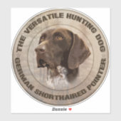 Sticker L'autocollant de chien de chasse polyvalent (Feuille)