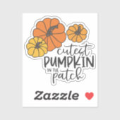 Sticker L'Automne, Cutest Pumkin (Feuille)
