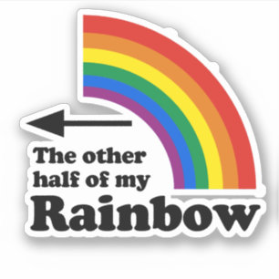 Sticker L'Autre Moitié de mon Arc-en-ciel (Droite)