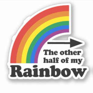Sticker L'Autre Moitié de mon Arc-en-ciel (Gauche)