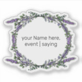 Sticker Lavande et Eucalyptus (Devant)