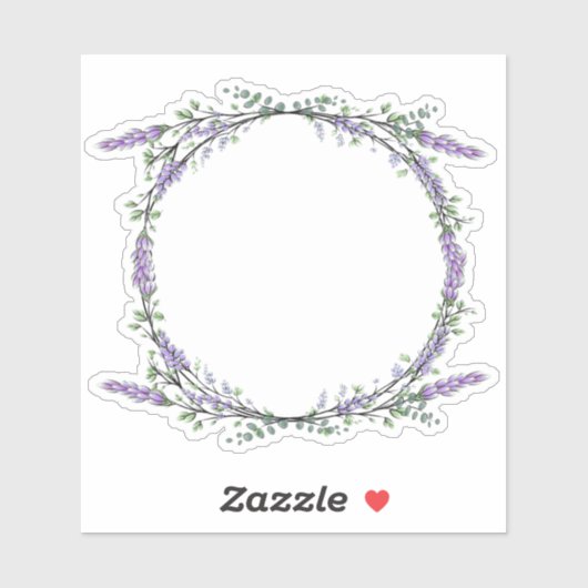 Sticker Lavande et Eucalyptus (Feuille)