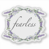 Sticker Lavande et Eucalyptus sans peur (Devant)