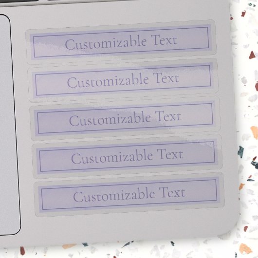 Sticker Lavande Lumière Personnalisable Purple