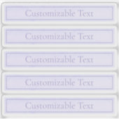 Sticker Lavande Lumière Personnalisable Purple (Devant)