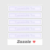 Sticker Lavande Lumière Personnalisable Purple (Feuille)