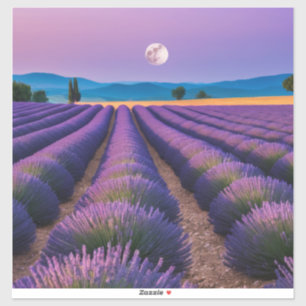 Sticker Lavande Nature Extérieur Paysage Calme Paisible