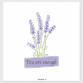 Sticker Lavande Vous êtes Assez Motivation (Feuille)