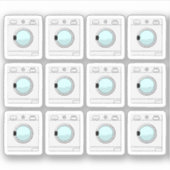Sticker Lave-linge Lave-linge Nettoyage des tâches Planifi (Devant)
