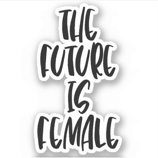 Sticker L'avenir est féminin (Devant)