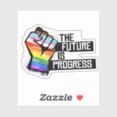 Sticker L'avenir est progrès (Feuille)