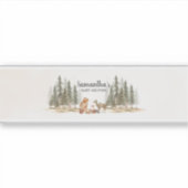 Sticker L'aventure Attend la Fête de Bébé en Forêt (Devant)