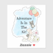 Sticker L'aventure est à l'Air Kittens (Feuille)