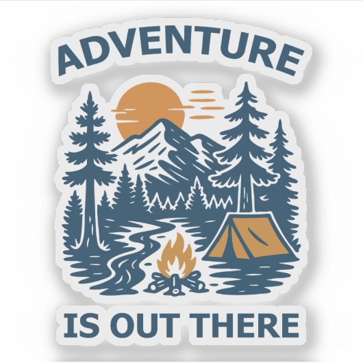 Sticker L'aventure est là (Devant)