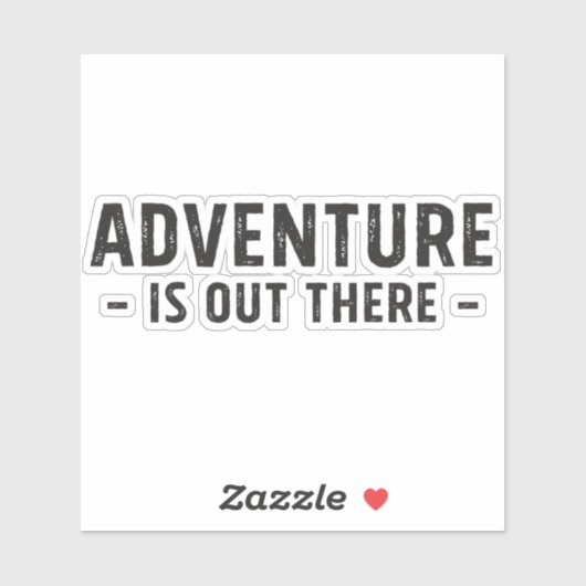 Sticker L'aventure est là (Feuille)
