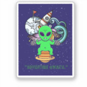 Sticker l'aventure vous attend (Recto)