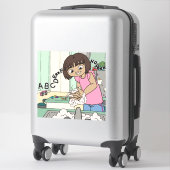 Sticker Laver les mains (Sur valise)