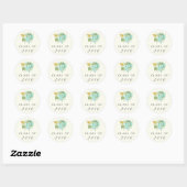 Sticker Lavish Florals Graduation Étiquette (Feuille)
