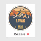 Sticker Lawai, Hawaï (Feuille)