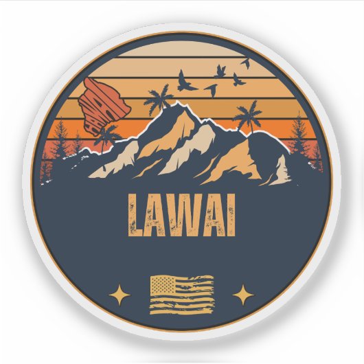 Sticker Lawai, Hawaï (Devant)