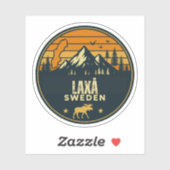 Sticker Laxå, Suède Sverige (Feuille)