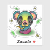 Sticker Lazy Panda (Feuille)