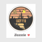 Sticker Lazy Y U, Arizona (Feuille)
