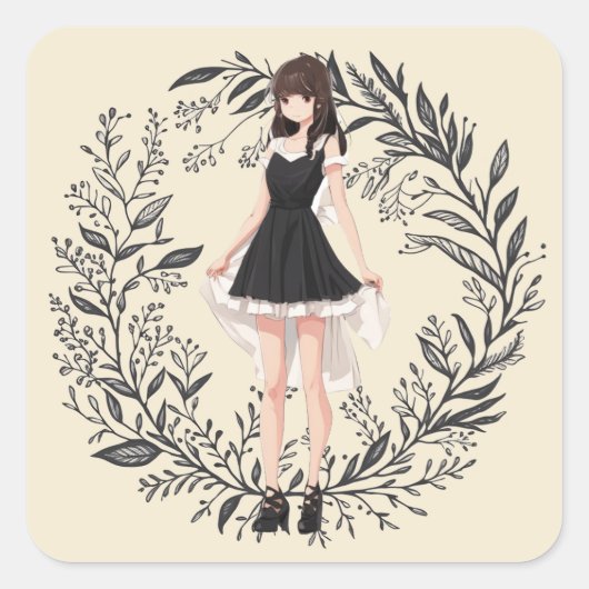 Sticker LBD vintage - Expression artistique (Devant)