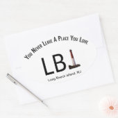 Sticker LBI Long Beach Island, phare NJ (Enveloppe)