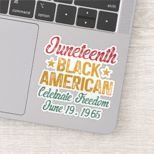 Sticker Le 19ème Cool de la liberté de l'Amérique noire cé