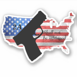 Sticker Le 2e Amendement Ne Doit Pas Être Porté Drapeau Pi