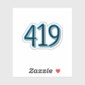 Sticker Le 419 - Toledo, Ohio (Feuille)