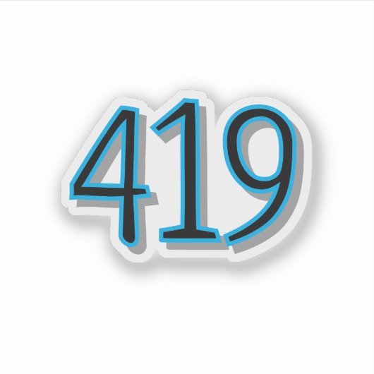 Sticker Le 419 - Toledo, Ohio (Devant)