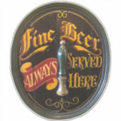 Sticker Le bar traditionnel Real Ale ou le pub de bière (Devant)