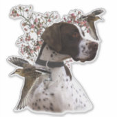 Sticker Le beau pointeur dans le champ (Devant)