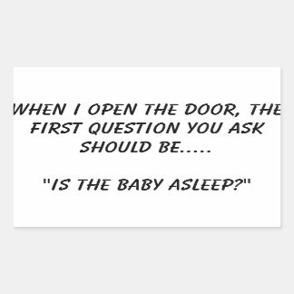 Sticker "Le bébé dort"