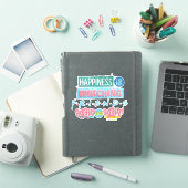 Sticker Le bonheur est de regarder FRIENDS™ encore et enco (Couverture iPad)
