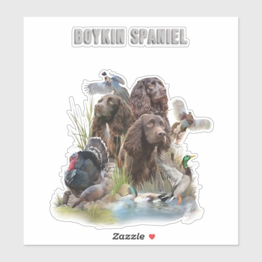 Sticker Le Boykin Spaniel (Feuille)